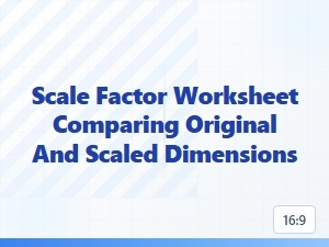 Comparing Original and Scaled Dimensions