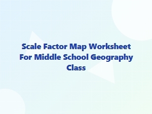 Working with Scale on a Map Worksheet